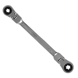 LLAVE ARTICULADA TRINQUETE TORX E6XE8