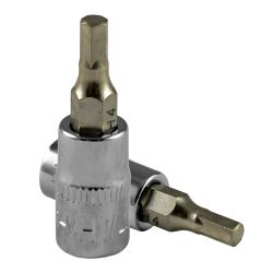 VASO DESTORNILLADOR HEX. DE 3MM. CROMADO