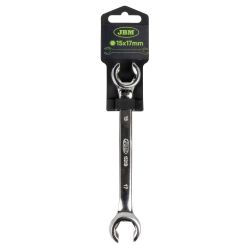 LLAVE DE TUERCA ABOCINADA 15X17MM - ACABADO BRILLANTE