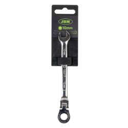 LLAVE COMBINADA ARTICULADA CON TRINQUETE 10MM - ACABADO BRILLANTE
