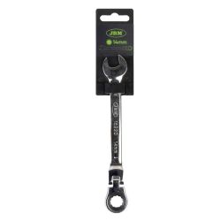 LLAVE COMBINADA ARTICULADA CON TRINQUETE 14MM - ACABADO BRILLANTE