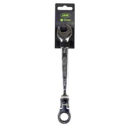 LLAVE COMBINADA ARTICULADA CON TRINQUETE 17MM - ACABADO BRILLANTE