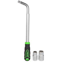 LLAVE EXTENSIBLE DE RUEDA CON VASOS REVERSIBLES 330-490MM