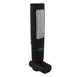 PORTÁTIL DE TALLER 24+6 LEDS CON BATERÍA RECARGABLE / CON DOBLE IMÁN, CUÑA DE APOYO Y BASE IMANTADA