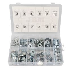 ESTUCHE DE ARANDELA DE HIERRO GALVANIZADO, 475PCS