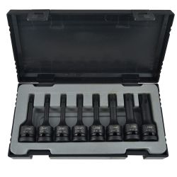 SET DE 8 PUNTAS DE IMPACTO TORX DE 1/2