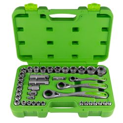 ESTUCHE DE HERRAMIENTAS DE 39 PIEZAS HEX DE PERFIL BAJO