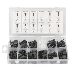 ESTUCHE DE CLIPS PLASTICOS FORD 169 PCS