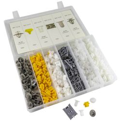 ESTUCHE DE CLIPS PLASTICOS RENAULT 300 PCS
