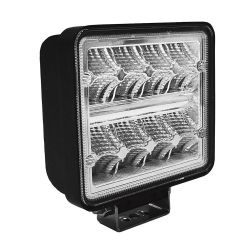 FARO DE TRABAJO DE 16 LEDS 24W CUADRADO LUZ DISPERSA