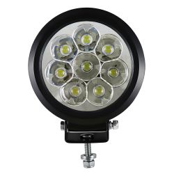 FARO DE TRABAJO DE 8 LEDS 80W REDONDO LUZ CONCENTRADA