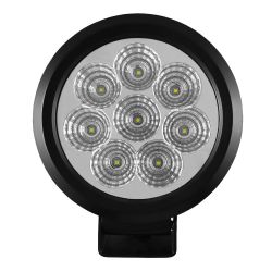 FARO DE TRABAJO DE 8 LEDS 80W REDONDO LUZ DISPERSA