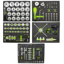 SET DE 5 MÓDULOS PARA CARRO DE CAMBIO DE ACEITE