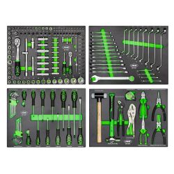 SET DE 4 MÓDULOS EVA CARBONO PARA CARRO DE HERRAMIENTAS