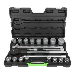 ESTUCHE DE HERRAMIENTAS CON 21 PIEZAS AUTOCLE 3/4