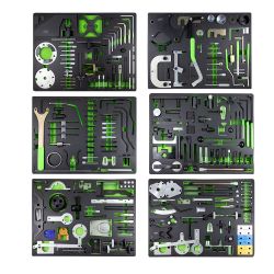 CONJUNTO DE 6 MÓDULOS DE KITS DE CALADO