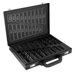 ESTUCHE DE BROCAS HELICOIDALES 1-10MM HSS 4241 NEGRO