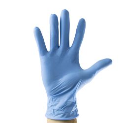 GUANTES AZUL DESECHABLES DE NITRILO TALLA XL 3,5MIL