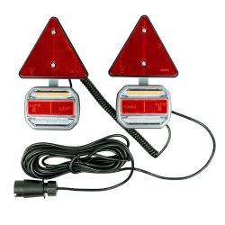 KIT MAGNÉTICO DE 2 PILOTOS LED Y 2 CATAREFLECTANTES