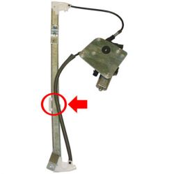 ELEVALUNAS JEEP GRAND CHEROKEE 2005-2010 SUJECCION CRISTAL CON AGUJERO / ELECTRICO / CON MOTOR / 2 PINS / TRASERO IZQUIERDO