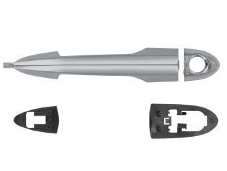 MANETA DE PUERTA EXTERIOR ALFA ROMEO GIULIETTA 2010-2016 CROMADA SATINADA / CON AGUJERO LLAVE / DELANTERA IZQUIERDA
