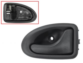 MANETA DE PUERTA INTERIOR RENAULT CLIO CAMPUS 2006-2009 PARA VARILLA / NEGRA / DELANTERA DERECHA