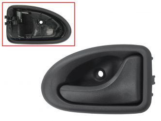 MANETA DE PUERTA INTERIOR RENAULT CLIO CAMPUS 2006-2009 PARA CABLE / NEGRA / DELANTERA DERECHA