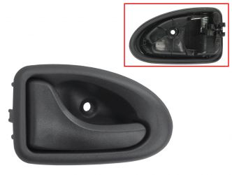MANETA DE PUERTA INTERIOR RENAULT CLIO CAMPUS 2006-2009 PARA CABLE / NEGRA / DELANTERA IZQUIERDA