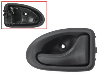 MANETA DE PUERTA INTERIOR RENAULT CLIO CAMPUS 2006-2009 PARA CABLE / NEGRA / TRASERA DERECHA