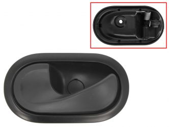 MANETA DE PUERTA INTERIOR DACIA LOGAN 2008-2013 PARA CLIP / CON PALANCA NEGRA / BASE NEGRO / DELANTERO IZQUIERDA