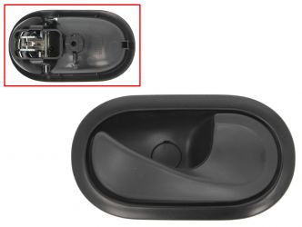 MANETA DE PUERTA INTERIOR RENAULT TWINGO 2008-2012 PARA CABLE / CON PALANCA NEGRA / BASE NEGRO / DELANTERA DERECHA
