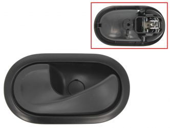 MANETA DE PUERTA INTERIOR RENAULT TWINGO 2008-2012 PARA CABLE / CON PALANCA NEGRA / BASE NEGRO / DELANTERA IZQUIERDA