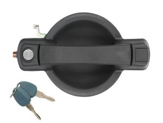 MANETA DE PUERTA EXTERIOR FIAT DOBLO 2001-2006 NEGRA / CON LLAVE / DELANTERA DERECHA
