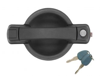 MANETA DE PUERTA EXTERIOR FIAT DOBLO 2001-2006 NEGRA / CON LLAVE / LATERAL DERECHA