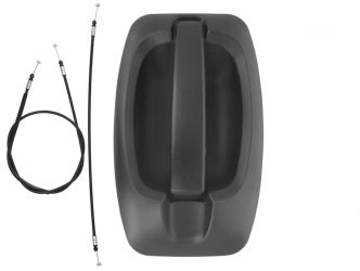 MANETA DE PUERTA EXTERIOR FIAT DUCATO 2006-2014 NEGRA / CON CABLE / LATERAL IZQUIERDA