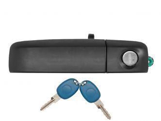 MANETA DE PUERTA EXTERIOR FIAT PANDA 2003-2011 NEGRA / CON LLAVE / DELANTERA IZQUIERDA