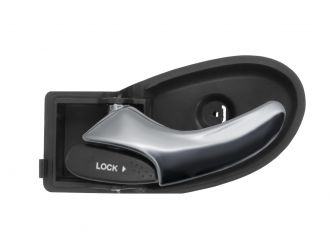 MANETA DE PUERTA INTERIOR FORD FOCUS 1999-2001 CON PALANCA CROMADA / BASE NEGRO / DELANTERA IZQUIERDA