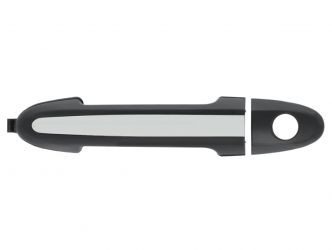 MANETA DE PUERTA EXTERIOR HYUNDAI SANTA FE 2006-2009 IMPRIMADA / INSERTO CROMADO / CON AGUJERO LLAVE / DELANTERA IZQUIERDA