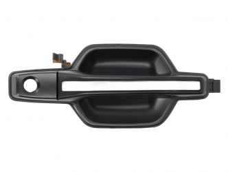 MANETA DE PUERTA EXTERIOR MITSUBISHI MONTERO 2000-2003 NEGRA / CON AGUJERO LLAVE / DELANTERA DERECHA