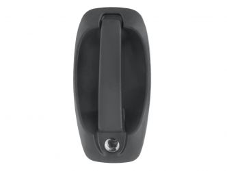 MANETA DE PUERTA EXTERIOR FIAT DOBLO 2010-2015 NEGRA / CON AGUJERO LLAVE / 2 PUERTAS TRASERAS