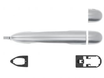 MANETA DE PUERTA EXTERIOR RENAULT MEGANE 2002-2006 PLATA DELANTERA IZQUIERDA