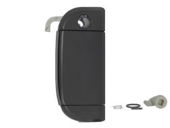MANETA DE PUERTA EXTERIOR VOLKSWAGEN TRANSPORTER T4 1990-1996 NEGRA / CON AGUJERO LLAVE / DELANTERA IZQUIERDA