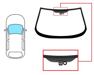 PARABRISAS ALFA ROMEO 147 2004-2010 3/5 PUERTAS / DELANTERO / CON BASE ESPEJO / VERDE / CON SENSOR 