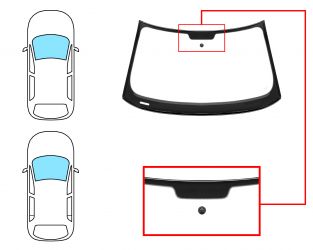 PARABRISAS AUDI A1 2010-2014 3/5 PUERTAS / DELANTERO / VERDE / CON BASE ESPEJO / MOLDURAS PREMONTADAS