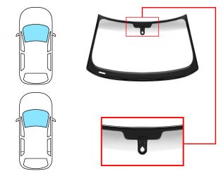 PARABRISAS AUDI A1 2010-2014 3/5 PUERTAS / DELANTERO / VERDE BANDA GRIS / CON BASE ESPEJO / CON SENSOR / MOLDURAS PREMONTADAS
