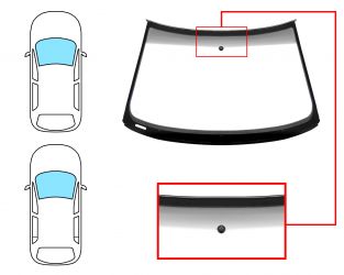 PARABRISAS AUDI A3 1996-2003 3/5 PUERTAS / DELANTERO / VERDE BANDA GRIS / CON BASE ESPEJO / MOLDURAS PREMONTADAS