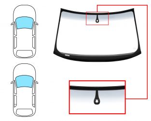 PARABRISAS AUDI A3 2003-2005 3/5 PUERTAS / DELANTERO / VERDE BANDA GRIS / ACUSTICO / CON BASE ESPEJO / CON SENSOR / MOLDURAS PREMONTADAS
