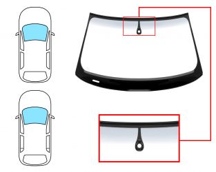 PARABRISAS AUDI A3 2012-2016 3/5 PUERTAS / DELANTERO / VERDE BANDA GRIS / ACUSTICO / CON BASE ESPEJO / CON SENSOR / MOLDURAS PREMONTADAS