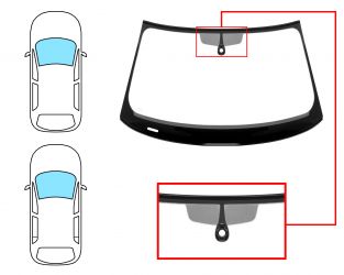 PARABRISAS AUDI A3 2012-2016 3/5 PUERTAS / DELANTERO / VERDE / ACUSTICO / CON BASE ESPEJO / CON SENSOR / SERIGRAFIADO / MOLDURAS PREMONTADAS