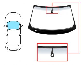 PARABRISAS AUDI A3 2012-2016 4 PUERTAS / DELANTERO / VERDE BANDA GRIS / CON BASE ESPEJO / CON SENSOR / MOLDURAS PREMONTADAS